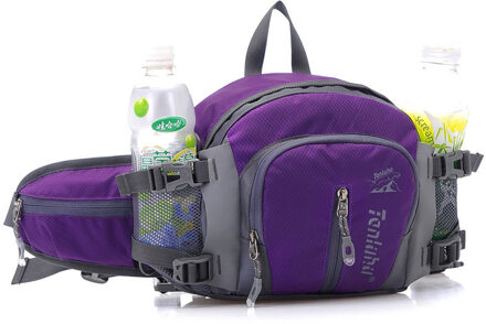 1 = 4 Zakken Waterdichte Grappige Verpakking Nice multifunctionele Nylon Taille Reizen Schouder Lavendel