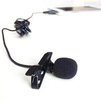 1.45 M Mini Draagbare Microfoon Condensator Clip-On Revers Micro Wired Mikrofo/Microfon Voor Telefoon Voor Laptop