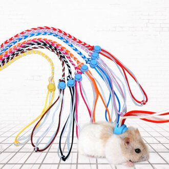 1.4M 2.0M Verstelbare Pet Hamster Leash Harness Touw Woestijnrat Katoenen Touw Harness Lead Halsband Voor Rat Muis Hamster huisdier Kooi Leash