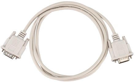 1.4M RS232 DB9 9 Pin Male to VGA Video 15 Pin Male Adapter Cable Light Gray