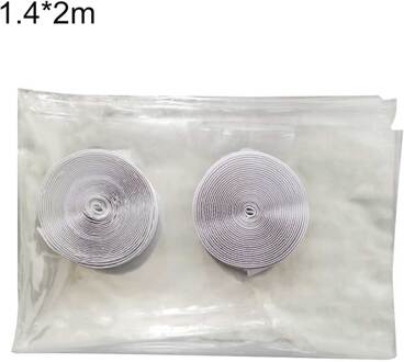 1.4M X 2M Auto Bescherming Partitie Scherm Taxi Auto Cockpit Transparante Isolatie Pvc Film Anti-Druppel Anti-Stofkap 1.4m x 2.0m