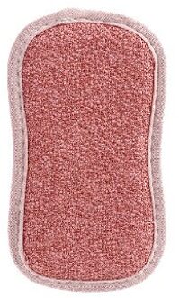 1/4Pcs Dubbelzijdig Schuursponsje Herbruikbare Schoonmaken Magie Sponzen Doek Keuken Cleaning Tools Ruitenwissers Decontaminatie Theedoeken rood