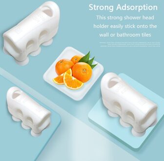 1/4Pcs Punch-Gratis Douchekop Zuignap Douche Beugel Badkamer Douchekop Houder Rack Wall Mount bad Zuignap Beugels 4stk