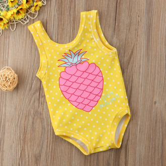 1-4Y Kid Baby Girls Printed Swimwear Children One-Piece Swimsuit Beachwear Bathing Suit Summer Clothing
