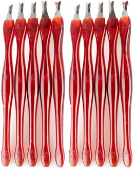 1/5/10 Pcs Cuticle Pusher Nail Art Vork Manicure Tool Trim Dode Huid Vork Nipper Pusher Trimmer Cuticle Remover 10stk