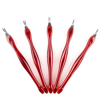 1/5/10 Pcs Cuticle Pusher Nail Art Vork Manicure Tool Trim Dode Huid Vork Nipper Pusher Trimmer Cuticle Remover 5stk