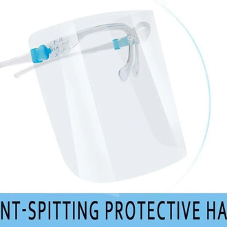 1/5/10 Pcs Full Face Shield Glasses Frame Protective Mask Wear Glasses Anti-Fog Anti-Splash Mask Face Mask