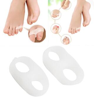 1/5/10 Pcs Siliconen Gel Voet Vingers Twee Hole Teen Separator Duim Valgus Beschermer Bunion Regelaar Hallux Valgus Guard voeten Zorg 1stk