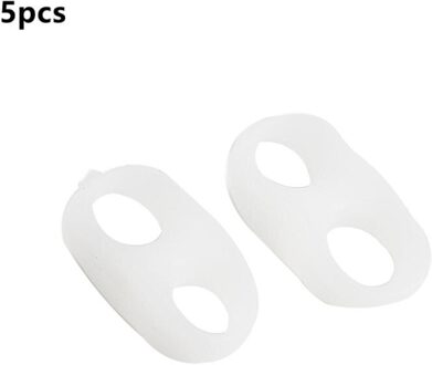1/5/10 Pcs Siliconen Gel Voet Vingers Twee Hole Teen Separator Duim Valgus Beschermer Bunion Regelaar Hallux Valgus Guard voeten Zorg 5stk
