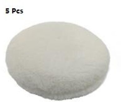 1/5/10 Stuks Set Wol Bal Polijsten Plaat Auto Polijsten Waxen 5Inch 125Mm Ronde Wol wiel Zelfklevende Massaal Wolvilt 5 stk