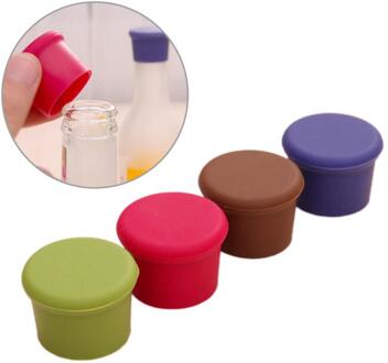 1/5/10Pcs Herbruikbare Wijn Bier Cover Fles Cap Silicone Stopper Drank Voor Thuis Bar Stopper Cover bar Gereedschap 10stk willekeurig