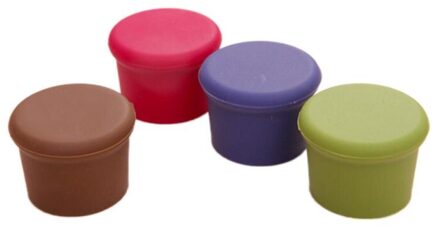 1/5/10Pcs Herbruikbare Wijn Bier Cover Fles Cap Silicone Stopper Drank Voor Thuis Bar Stopper Cover bar Gereedschap 5stk willekeurig