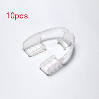 1/5/10Pcs Mond Guard Voorkomen Tanden Bruxisme Professionele Mond Guard Veiligheid Zacht Voedsel Tanden Guard Basketbal boksen 10stk
