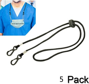 1/5/10Pcs Verstelbare Gezichtsmasker Lanyard Handy & Handig Veiligheid Masker Rest & Oor Houder Touw sujeta Mascarillas Salvaorejas