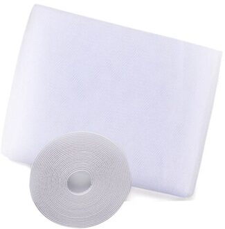 1.5*2m Summer Self-Adhesive Anti-Mosquito Window Screens Invisible Screens DIY Mosquito Net With 5.6m Magic tape