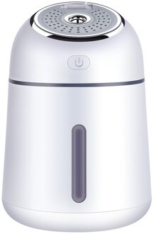 1.5-4W 4-In-1 USB Luchtbevochtiger Luchtreiniger Aroma Diffuser Mist Maker Met USB Fan & LED Nachtlampje Fit Voor Auto, thuis, Kantoor wit
