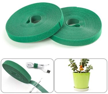 1.5*500Cm Plant Bandage Nylon Ultra-Dunne Plakken Kabel Management Glasvezel Haren Kabelbinder voor Planten groen