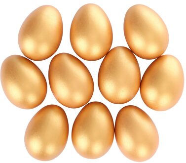 1/5/6/10 Pcs Simulatie Paaseieren Houten Nep Eieren 2.3 Inch Solid Eieren Diy Craft Kids favor Pasen Party Home Decor 10stk