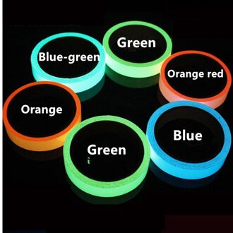 1.5 Cm * 1 M Lichtgevende Tl Night Zelfklevende Glow In Dark Sticker Tape Veiligheid Veiligheid Thuis decoratie Waarschuwing Tape oranje