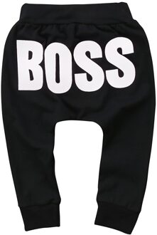 1-5 Jaar Herfst Schattige Kinderen Bodems Broek Baby Meisjes Brief Boss Katoen Jongens Meisje Harembroek Kleding wit / 4T