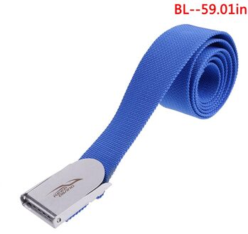1.5 m Duiken Gewicht Riem Met Roestvrij Stalen Gesp BCD Accessoires Duikuitrusting Blauw
