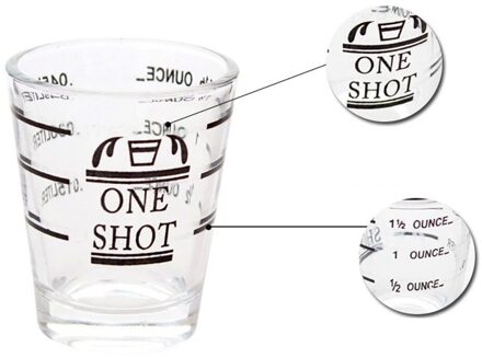 1.5 Oz Koffie Vloeistof Maatbeker Voor Espresso Cocktail Glazen Beker Koffie Makers Koffie Gadgets Gereedschap Keuken Accessoires