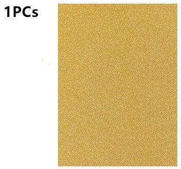 1/5 Pcs A4 Glitter Reliëf Papier Kleurrijke Diy Naaien Verpakking Papieren Kaart Voor Kleuterschool Handgemaakte Speelgoed Tassen Ambachten decoratie 1stk goud
