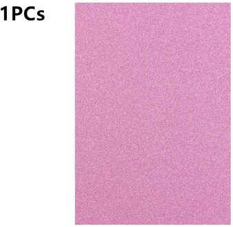 1/5 Pcs A4 Glitter Reliëf Papier Kleurrijke Diy Naaien Verpakking Papieren Kaart Voor Kleuterschool Handgemaakte Speelgoed Tassen Ambachten decoratie 1stk roze