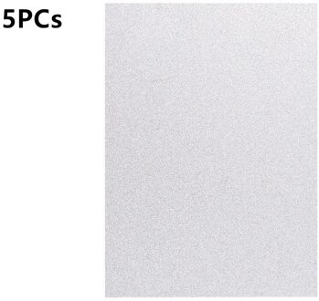 1/5 Pcs A4 Glitter Reliëf Papier Kleurrijke Diy Naaien Verpakking Papieren Kaart Voor Kleuterschool Handgemaakte Speelgoed Tassen Ambachten decoratie 5stk zilver