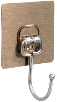 1/5 Pcs Haken Zelfklevende Deur Muur Hanger Voor Keuken Badkamer Haken Transparante Sterke Haken Zuig Zware Belasting Rack Sucker 1stk grijs