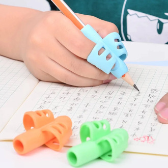 1-5 Pcs Three Finger Silicone Pen Holder Writing Aids Beginner Writing Children'S Supplies Thumb Posture Correction