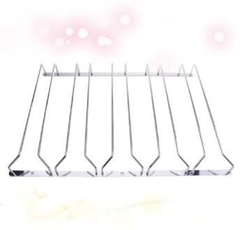 1-5 Rijen Rvs Wall Mount Glaswerk Wijnglas Opknoping Rack Houder Plank 5 Row met screws