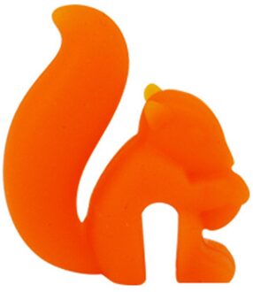 1/5 Stuks Leuke Eekhoorn Vorm Thee Zak Opknoping Thee-ei Cup Clip Kleurrijke Herkenner Theezakje Herkenner Party levert Bar oranje OPP zak