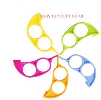 1/5 Stuks Willekeurige Kleur Plastic Oranje Citrus Peeler Slicer Cutter Fruit Skin Remover Hand Grapefruit Peeling Cutter Keuken gadgets 5stk