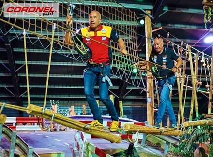 1,5 uur klimmen in het Coronel Adventure Indoor Klimbos