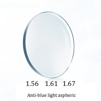1.56 1.61 1.67 1.74 Recept Anti Blue Ray Verkleuring Hars Asferische Optische Glazen Lenzen Bijziendheid (Alleen Lens) 1.67 Anti-blauw