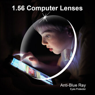 1.56 Anti-Blue Ray Recet Optis Brillen Brille Lenzen 1 Paar staat Lenzen Gratis Montage met Bril Frame