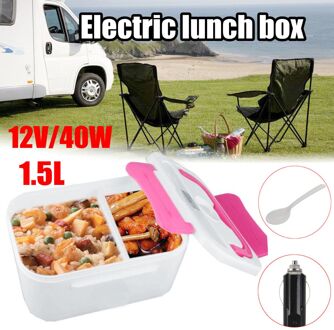 1.5L Draagbare Elektrische verwarming lunchbox auto 12 V lader auto accessoires reizen voedsel warmer heater voor kinderen en volwassenen