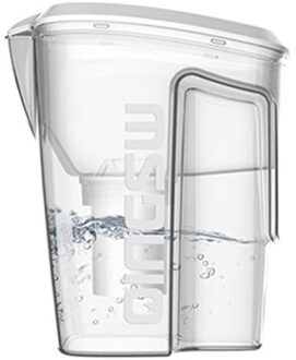 1.5l Huishoudelijke Draagbare Waterzuivering Cup Carbon Netto Waterkoker Kantoor Waterzuiveraar Food Grade Materiaal Elektronische Timer wit