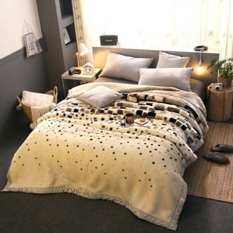 1.5M * 2M Dubbele Laag Winter Dekens Voor Bedden Super Zachte Pluizige Gewogen Warm Dikke Nertsen Deken Dubbele bed Winter Dikke Deken 14