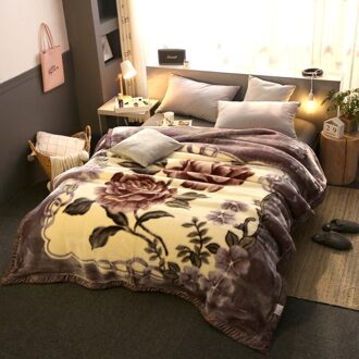 1.5M * 2M Dubbele Laag Winter Dekens Voor Bedden Super Zachte Pluizige Gewogen Warm Dikke Nertsen Deken Dubbele bed Winter Dikke Deken 15