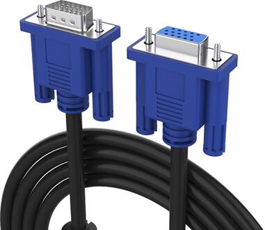 1.5M 3M 5M Vga Verlengkabel 1080P Man-vrouw Vga 3 + 5 Adapter Connector voor Computer Projector Display Hdtv Visualizer