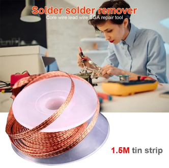 1.5m Desoldering Braid BGA Wire Lead Cord Flux Welding Solder Remover