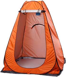 1.5M Draagbare Pops-Up Tent Outdoor Douche Bad Veranderende Paskamer Camping Dressing Onderdak Strand Privacy Wc Tent met Zak Oranje