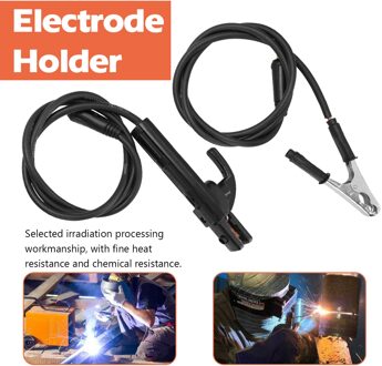 1.5M Elektrode Houder Stok Lassers En Ground Clamp Set Lasmachine Vastklemmen Tool Solder Leads Kit Elektrode Houder Kit