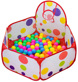 1.5M Kids Playpen Baby Ball Pit Children Dry Pool Ball Pool Portable Child Play Tent with Basketball Hoop Outdoor Ballenbak Toys