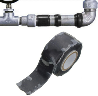 1.5m Long Black Silicone Tape Waterproof Repair Bonding Sealing Tapes Rescue Self Adhesive Fusing Wire Tools Hose Pipe Tape