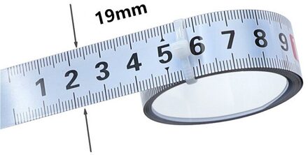 1-5M Mijter Track Meetlint 19Mm Stalen Zelfklevende Schaal Heerser Voor T-Track Router tafel Houtbewerking Werkbank Meetinstrument 5 M