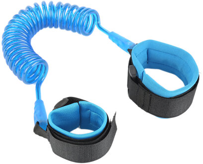 1.5M Peuter Leash Voor Baby Anti Verloren Pols Link Veiligheid Harnas Kinderen Lopen Hand Riem Polsband Baby Veiligheid accessoire blauw
