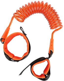 1.5M Peuter Leash Voor Baby Anti Verloren Pols Link Veiligheid Harnas Kinderen Lopen Hand Riem Polsband Baby Veiligheid accessoire oranje